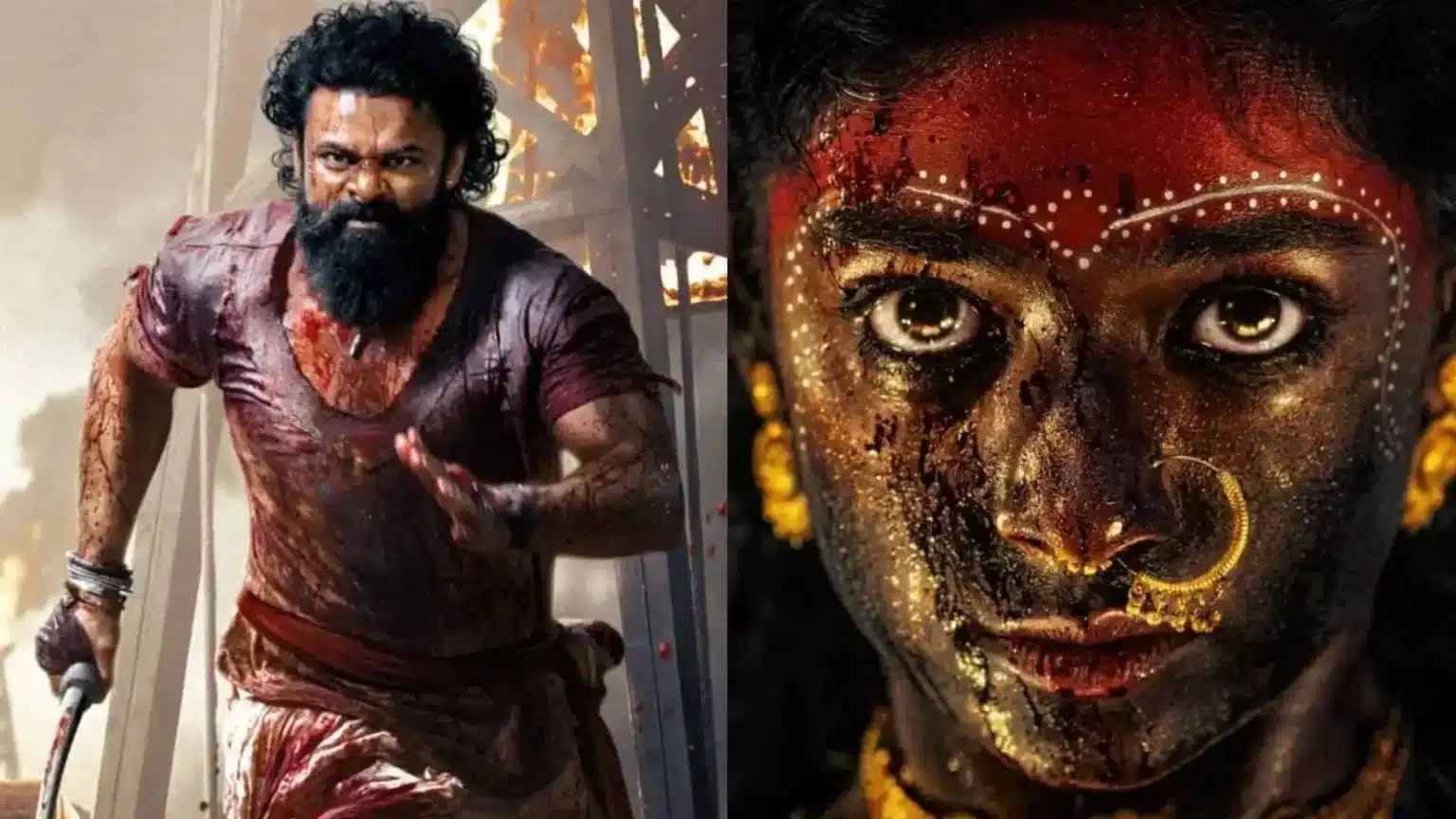 Telugu movies Sambarala Yeti Gattu and Maha Kali posters